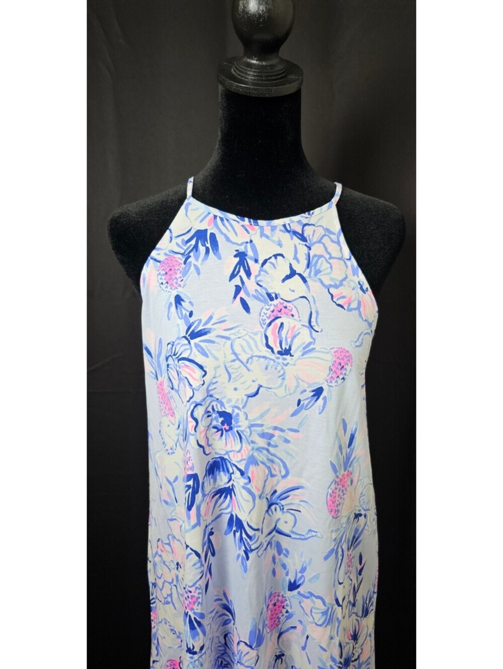 NWT Lilly Pulitzer Blue Dress Womens XS Floral Margot